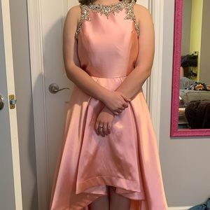 Peach size 12 Prom Dress